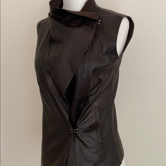 CO-OP Barney's of New York-Leather Vest - Picture 12 of 14